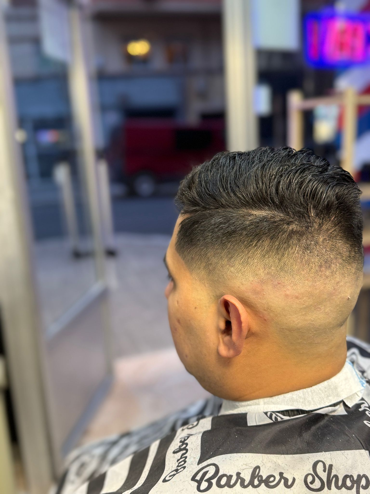 Fade medio texturizado